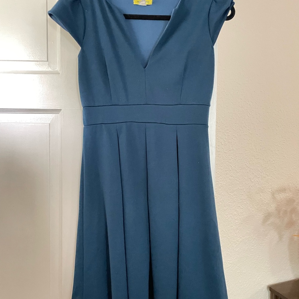 Yellow Star Dress - Fit and Flare